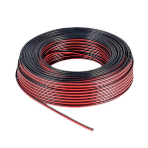 Cable paralelo para bafle 1 mm² rojo/negro