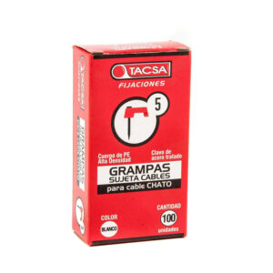 Grampa cable chato 5 mm